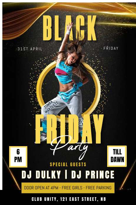 Black Friday Event Poser Poster template