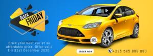Blue Black Friday Car Sale Foto Sampul Facebook Template