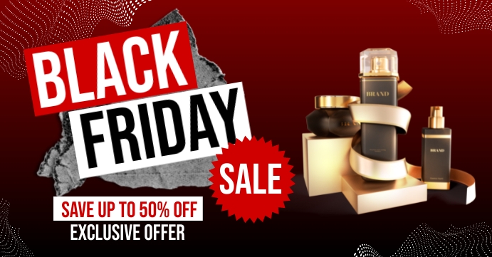 Black Friday Facebook Event Cover Template | PosterMyWall