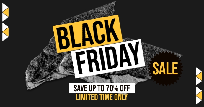 Black Friday Facebook Event Cover Template | PosterMyWall