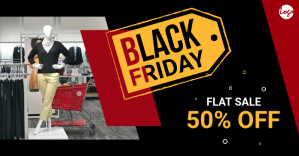 Czarny Black Friday Facebook Image Facebook Shared Image Template