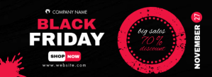 Sort Black Friday Sale Facebook-coverfoto Template