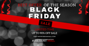 Black Black Friday Sale Facebook Shared Image Template