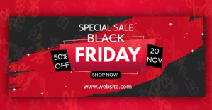 black friday fb shared image Imagen Compartida en Facebook template