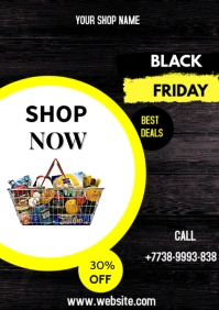 black friday flyer A3 template