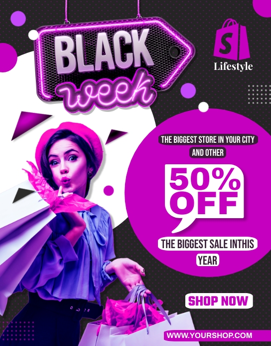 black Friday flyer Template PosterMyWall