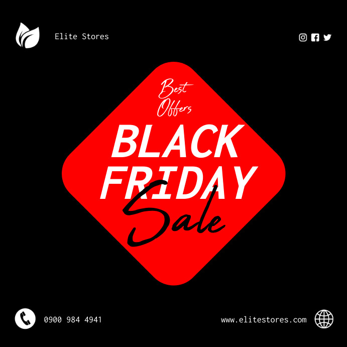 Black Friday flyer Template PosterMyWall