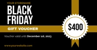 Black Friday Gift Voucher Facebook Shared Image template