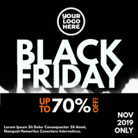 Black Black Friday Sale Publicación de Instagram Template