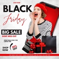 black friday instagram post template