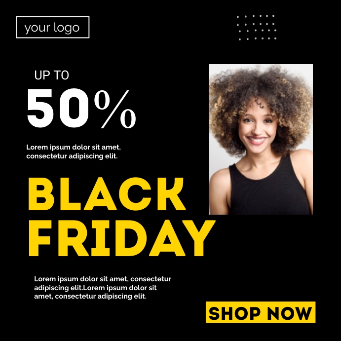 Black Friday Instagram Post Template Instagram-Beitrag