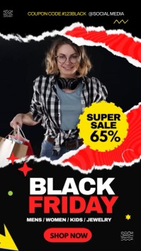 black friday instagram story ad template