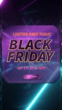 Black Friday Limited Sale Video Instagram Story template