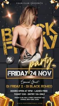 Black Friday Party Instagram Story template