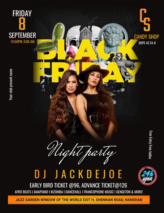 BLACK FRIDAY PARTY Template PosterMyWall