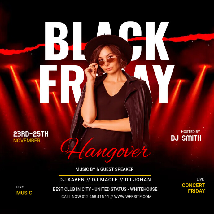 Black Friday party Template PosterMyWall
