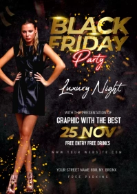Black Friday Party A4 template