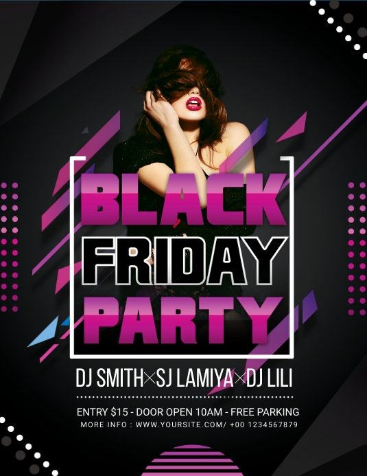 BLACK FRIDAY PARTY Template PosterMyWall