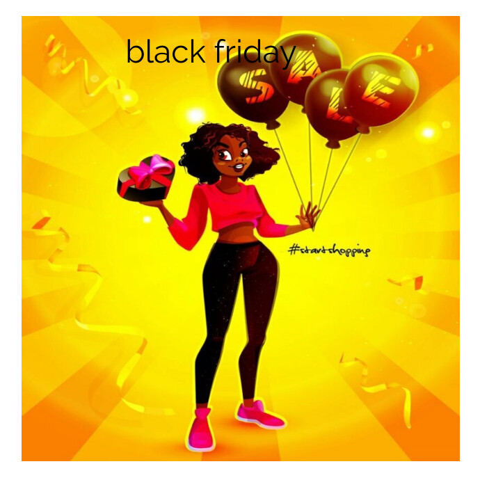Black friday post design template Logo