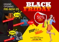 Black Friday Postcard Template
