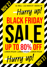 BLACK FRIDAY POSTER A4 template