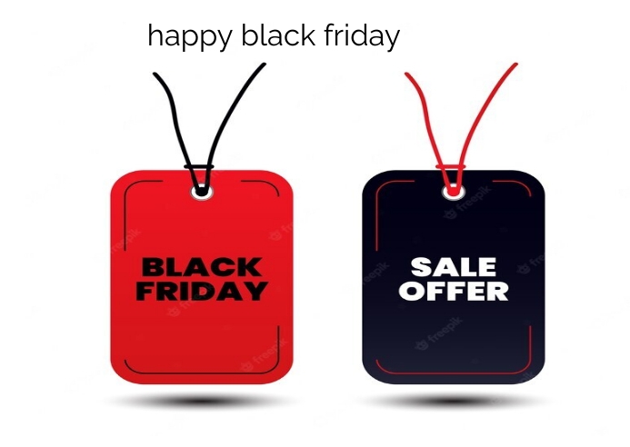 Black friday poster design template Postcard
