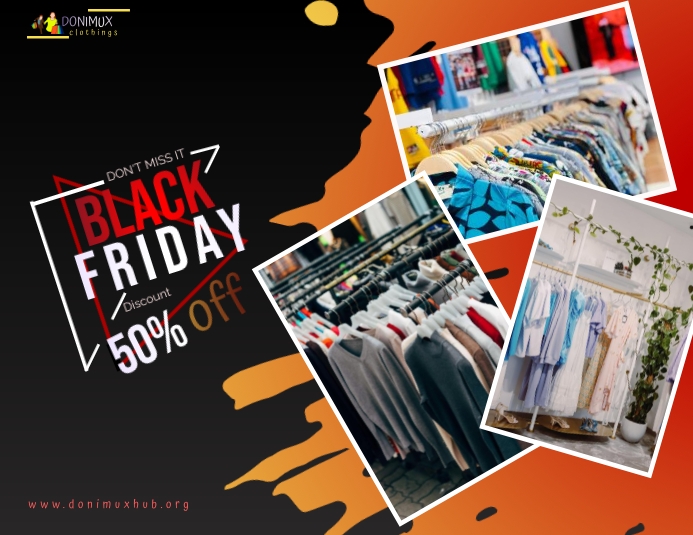black friday poster flyer Folheto (US Letter) template