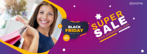 Black Friday Promo Facebook Page Cover Zdjęcie w tle na Facebooka template