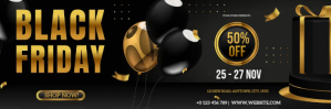 BLACK FRIDAY RETAIL SALE AD FLYER TEMPLATE Twitter Banner