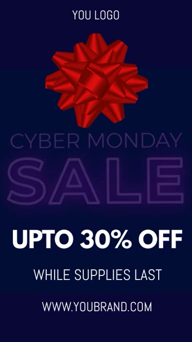 black friday sale, cyber monday sale Instagram Story template