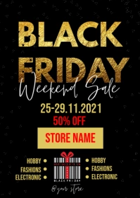 Black Friday Sale A6 template