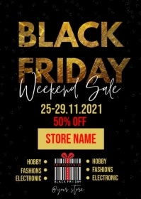 Black Friday Sale A6 template