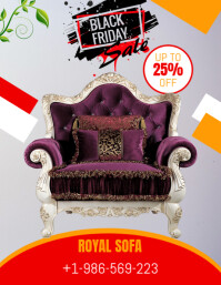Black Friday Sale Ad Flyer (Letter pang-US) template