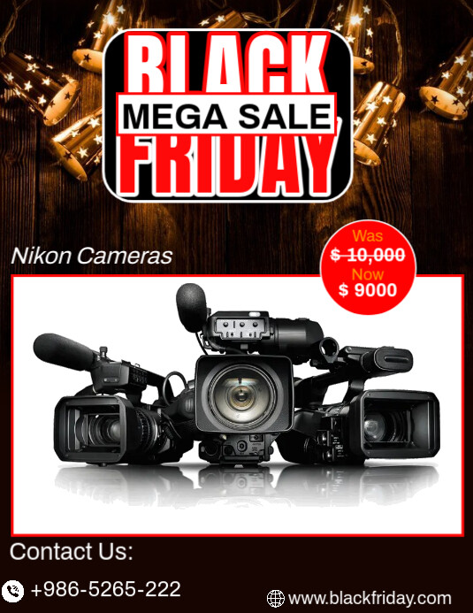 Black Friday Sale Ad Iflaya (Incwadi ye-US) template