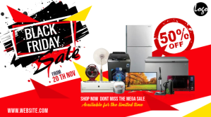 Black Friday Sale Ad Twitter Post template