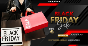 black Friday sale ad Anuncio de Facebook template