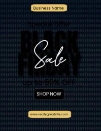 black friday sale ad flyer template Pamflet (VSA Brief)