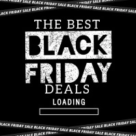 Black Friday sale ad instagram square design template Logo