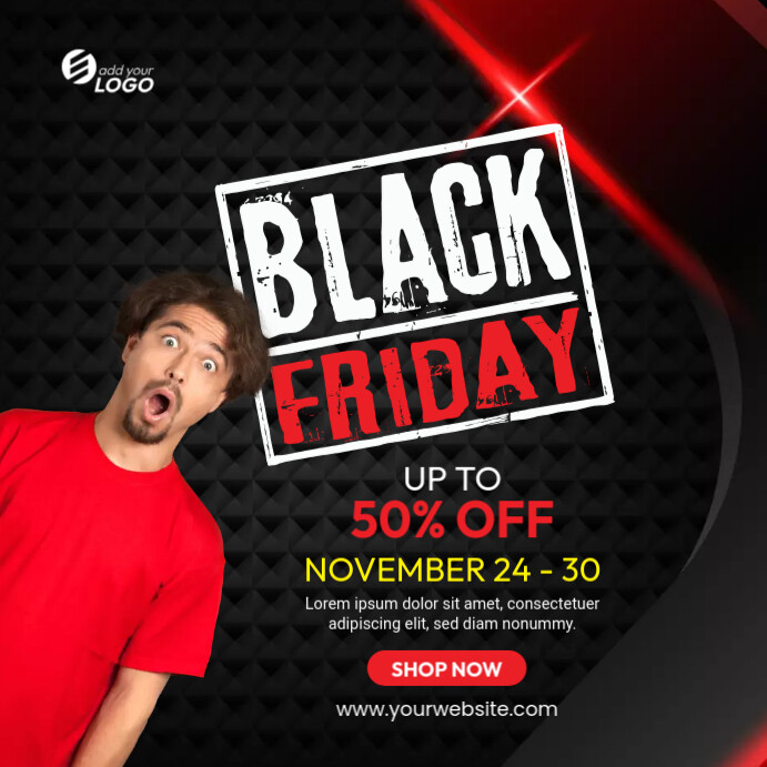 Black Friday Sale Ad Template PosterMyWall