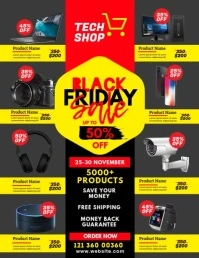 Black Friday Sale Ad Template Flyer (US Letter)