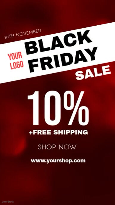 Red Promo Design Copy of Black Friday Sale Advert Flyer Red Promo | PosterMyWall