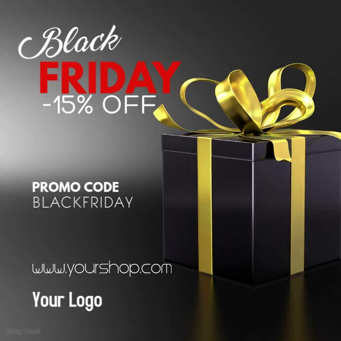 Hitam Iklan Promosi Toko Hadiah Kado Promosi Templat Postermywall