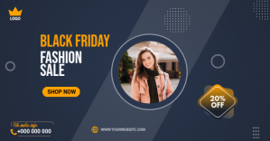 Black Friday sale Banner Facebook-Anzeige template