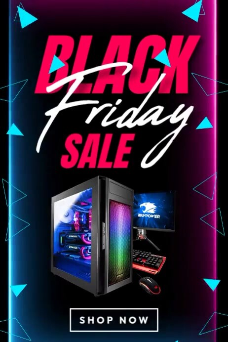 Black Friday Sale Computer Template | PosterMyWall
