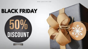 灰色 Black Friday Sale Презентация Template
