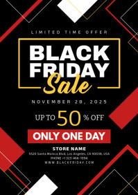 black friday sale A4 template