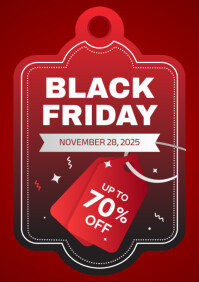 black friday sale A4 template