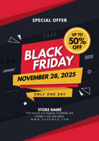 black friday sale A4 template