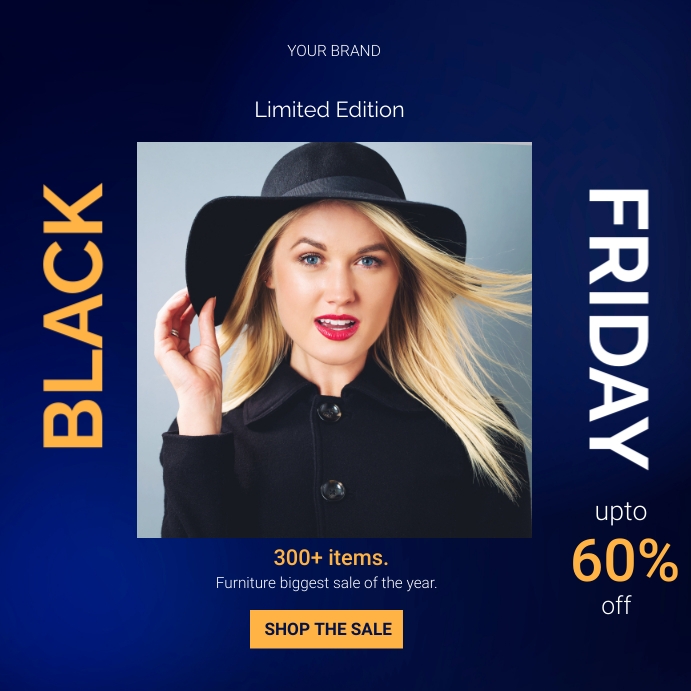 Black friday sale Template PosterMyWall