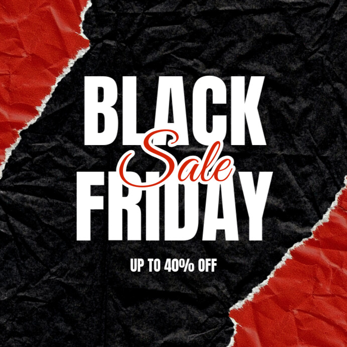 Black Friday sale Instagram Plasing template